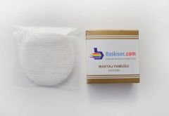 Makyaj Pamuğu İkili Logo Baskılı