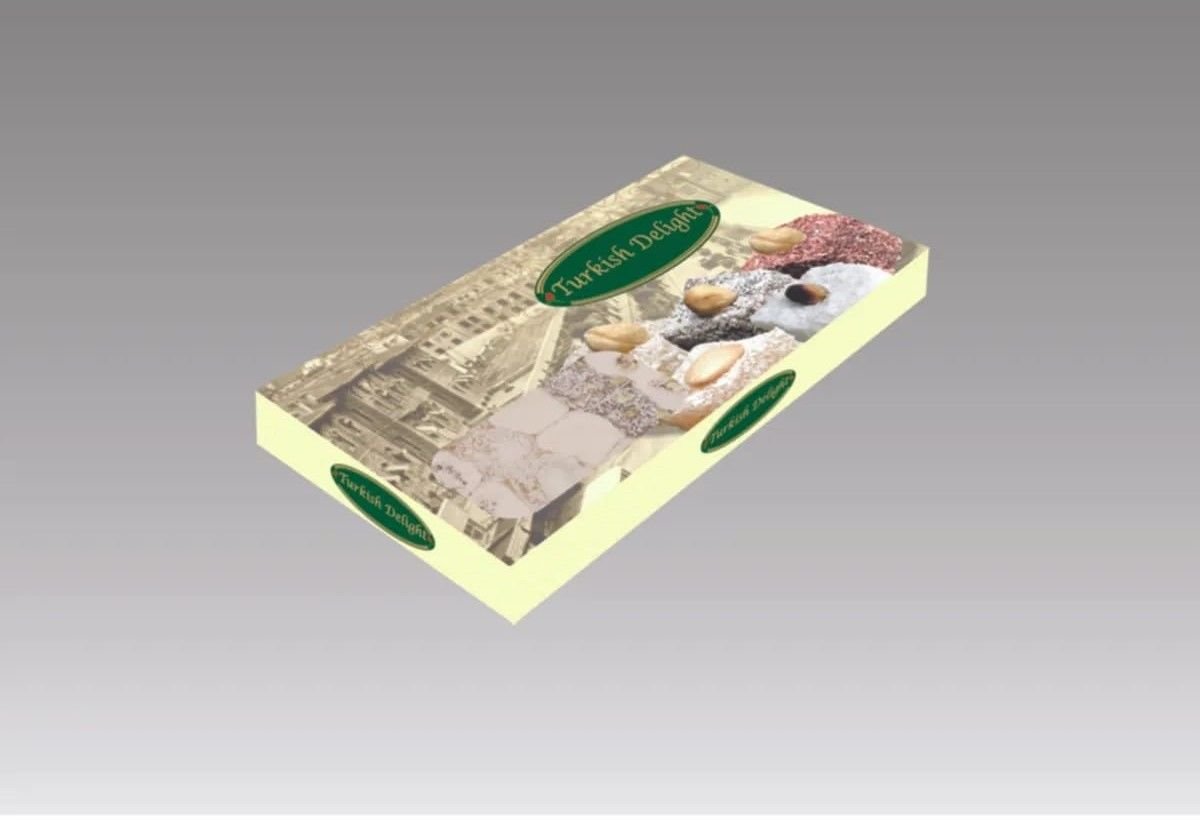 500 GR Lokum Kutusu Pencereli Standart Baskılı