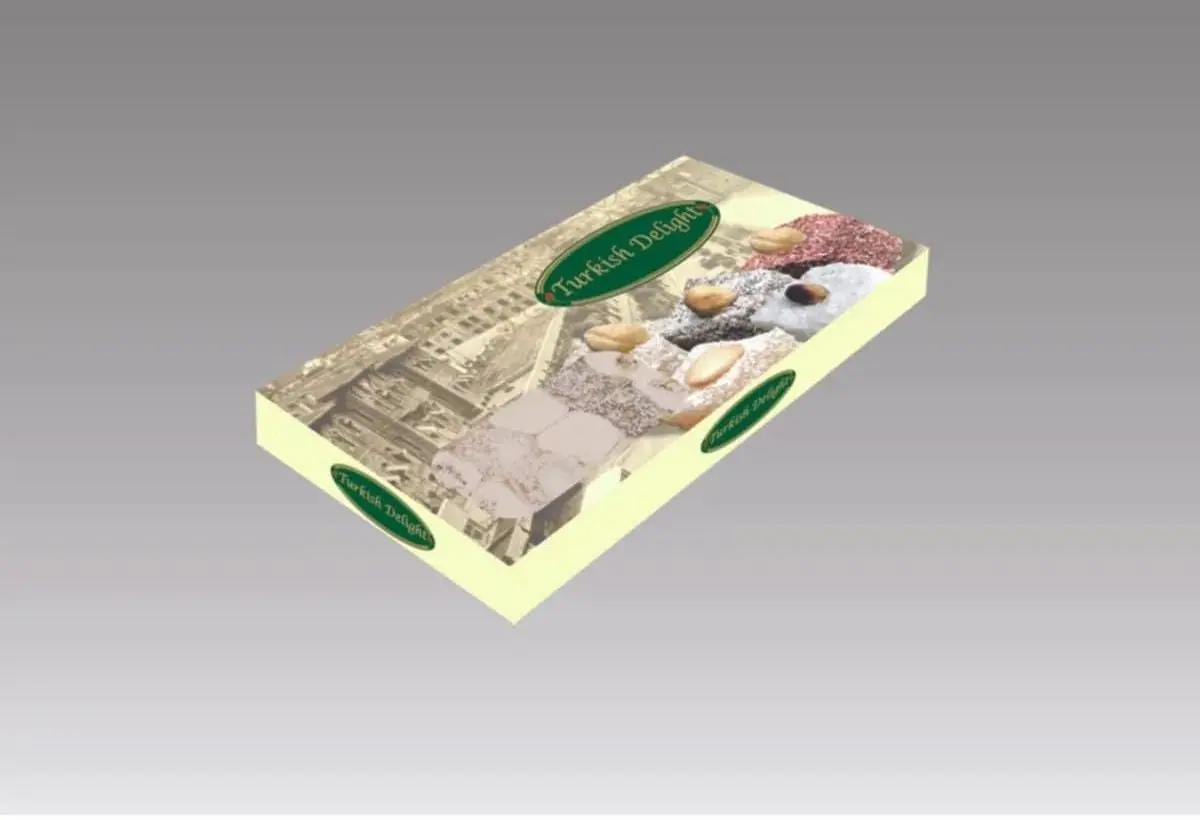 1000 GR Lokum Kutusu Pencereli Standart Baskılı - Tatlı ve Pasta Kutuları | Baskı Seç