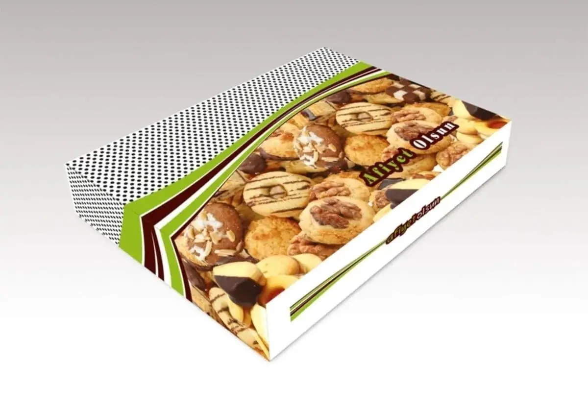 2000 GR Kutu Pasta Kutusu Standart Baskılı - Tatlı ve Pasta Kutuları | Baskı Seç
