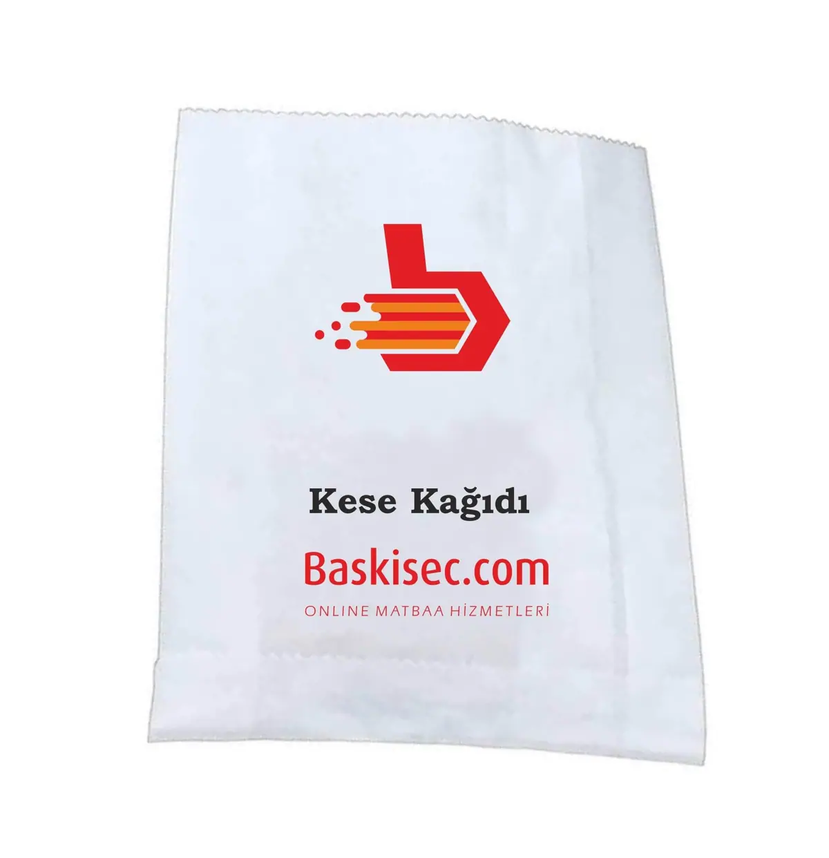 Baskılı Kese Kağıdı Beyaz İthal Sülfit - Kafe – Restoran Ürünleri | Baskı Seç