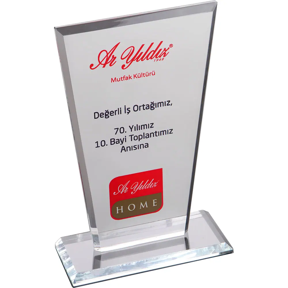 Kristal Plaket EKT-235-SFF - Kristal Plaketler | Baskı Seç