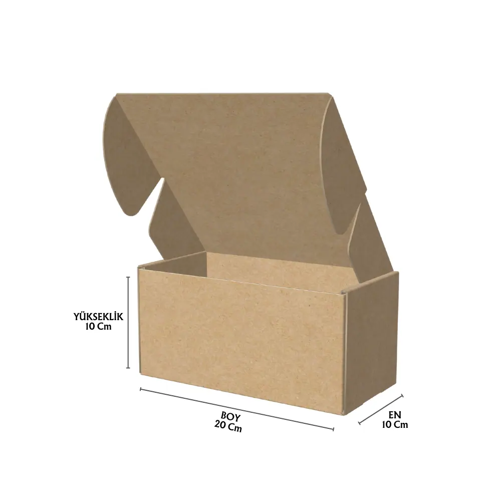 10x20x10 cm Kilitli E-Ticaret Kargo Kutusu - E-Ticaret Kutuları | Baskı Seç