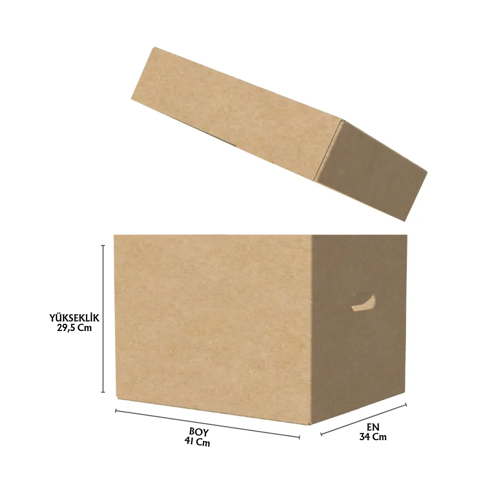 34x41x29,5 cm Kapaklı Arşiv Kutusu (Kutu+Kapak) - Özel Amaçlı Kutular | Baskı Seç