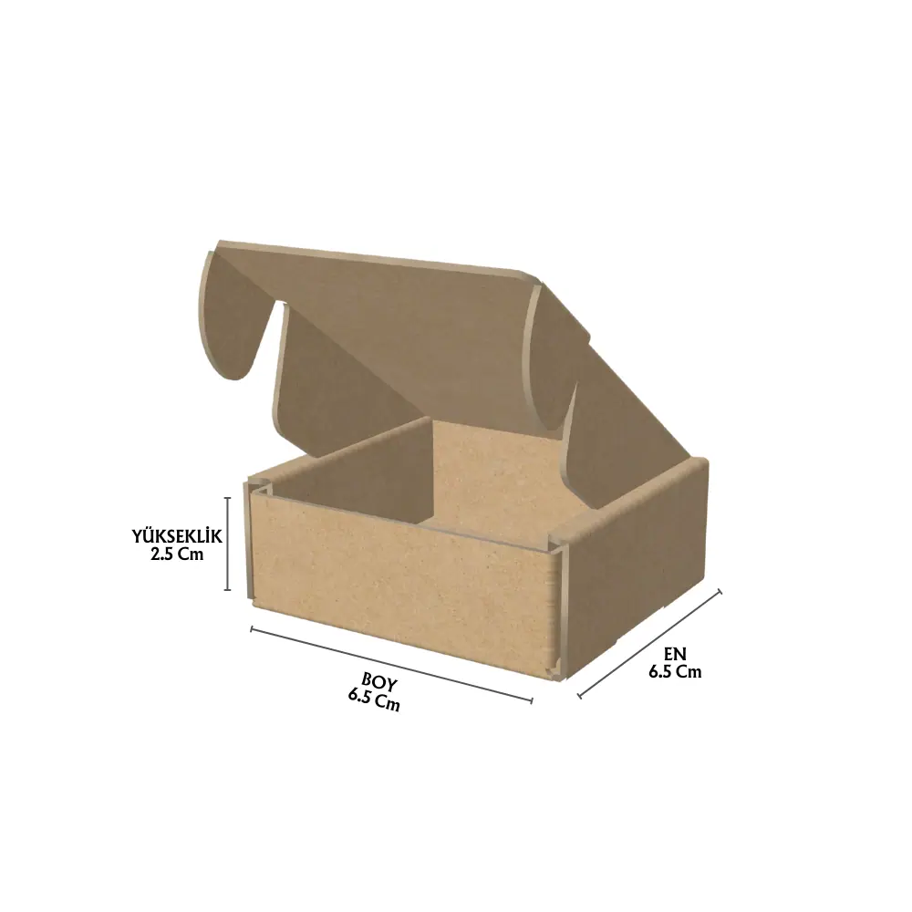 6,5x6,5x2,5 cm Kilitli E-Ticaret Kargo Kutusu - E-Ticaret Kutuları | Baskı Seç