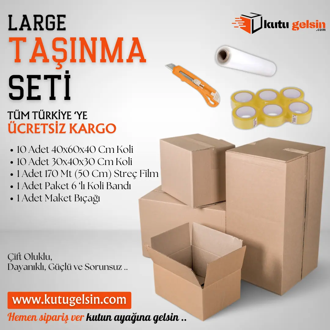 Taşınma Seti (Large) - Paketleme Malzemeleri | Baskı Seç