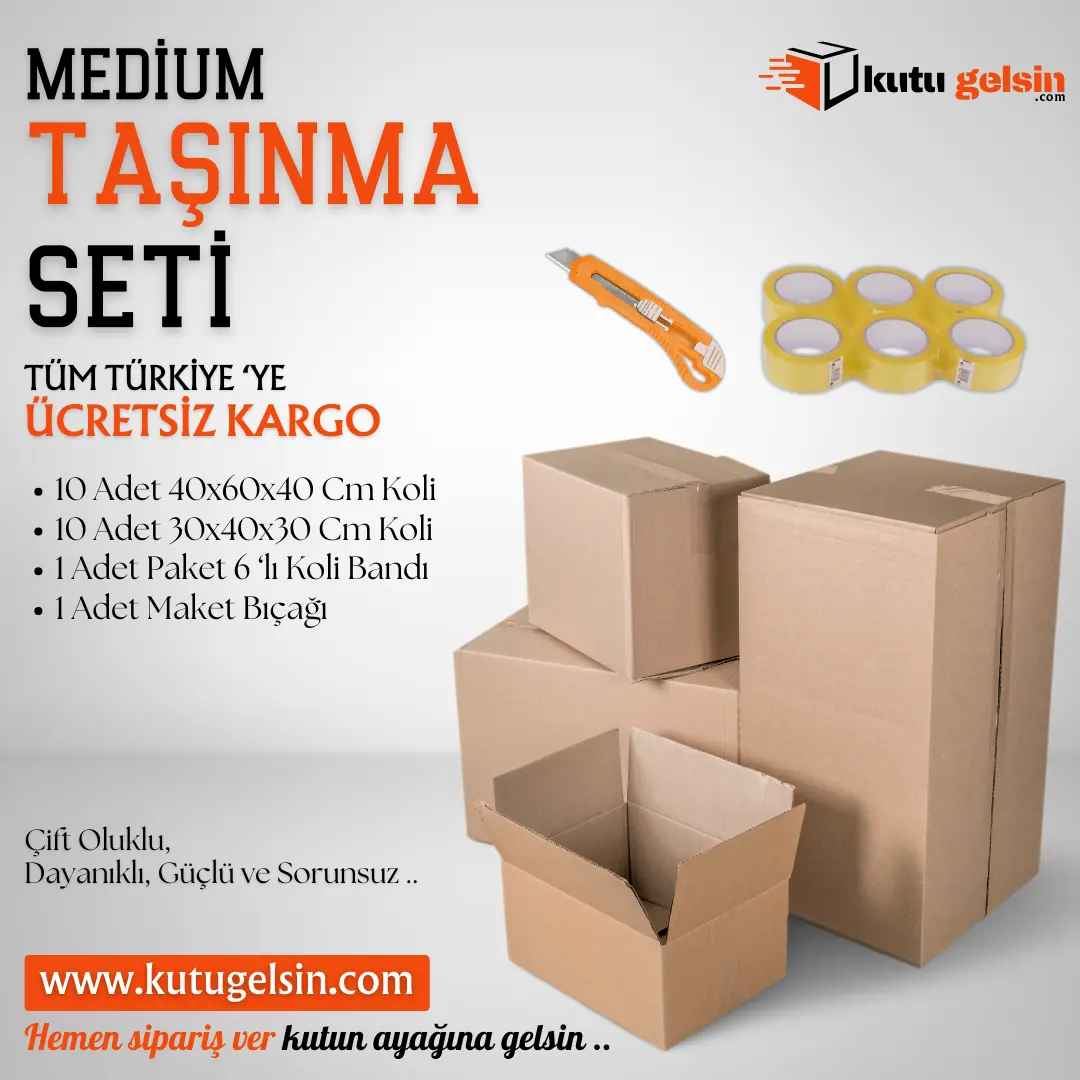 Taşınma Seti (Medium) - Paketleme Malzemeleri | Baskı Seç