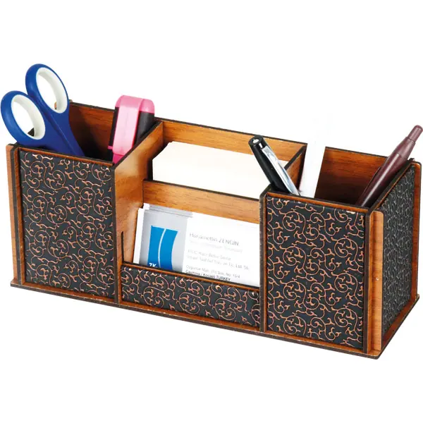 Ahşap Masaüstü Organizer - Masaüstü Organizer | Baskı Seç