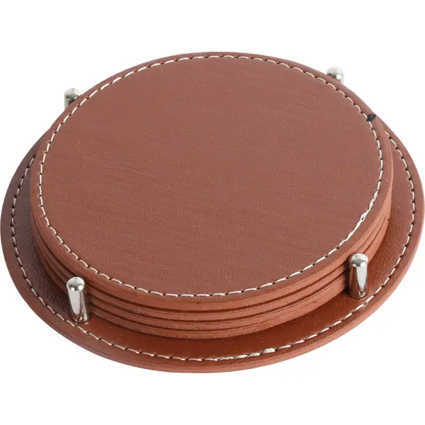Deri Bardak Altlığı D-3825-T - Masaüstü Organizer | Baskı Seç