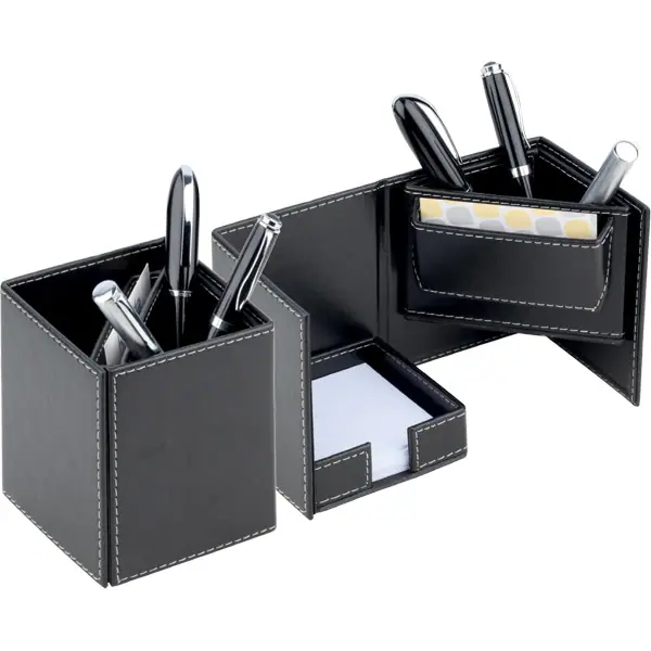Deri Masaüstü Organizer D-3136 - Masaüstü Organizer | Baskı Seç