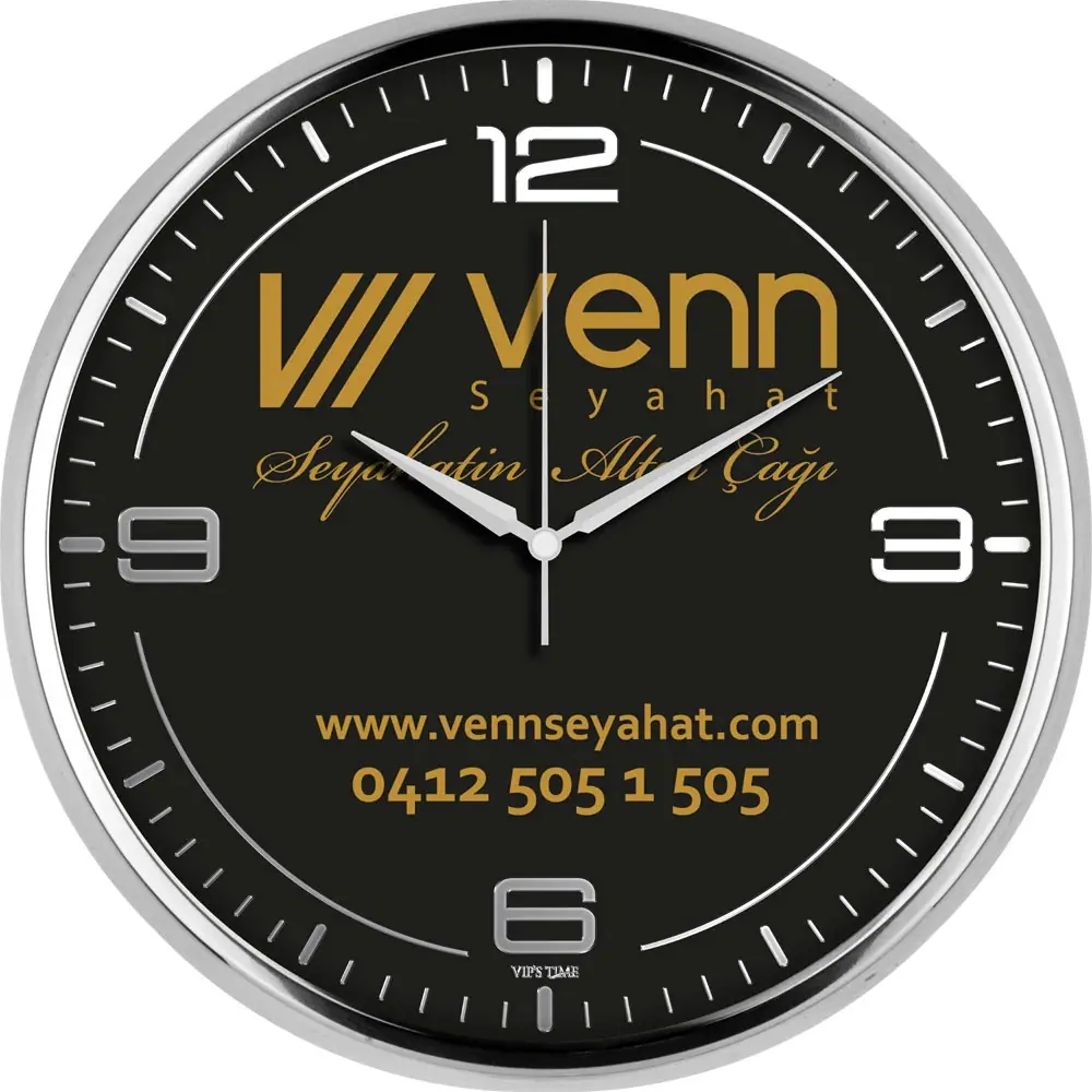 Metal Duvar Saati V30-950-GV - Metal Duvar Saatleri | Baskı Seç