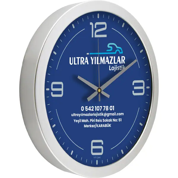 Metalize Duvar Saati V30-575-G - Metalize Duvar Saatleri | Baskı Seç