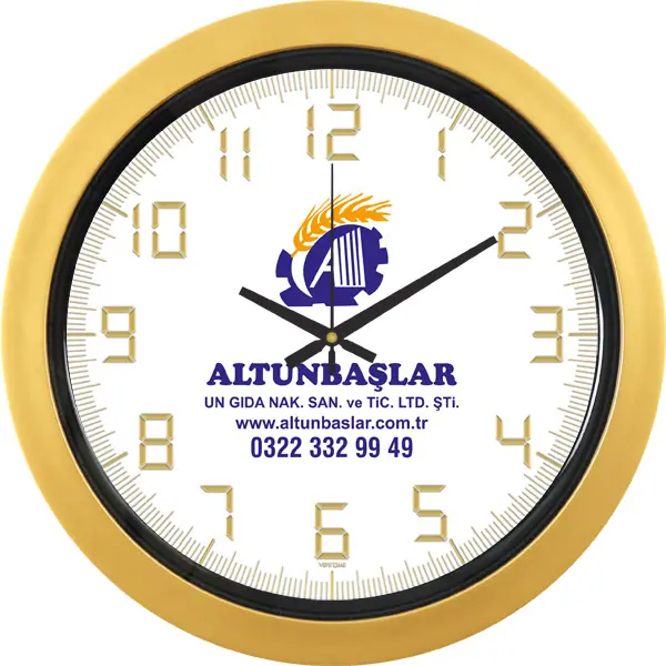 Plastik Duvar Saati V30-546-AV - Plastik Duvar Saatleri | Baskı Seç