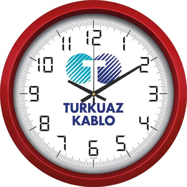 Plastik Duvar Saati V30-551-K - Plastik Duvar Saatleri | Baskı Seç
