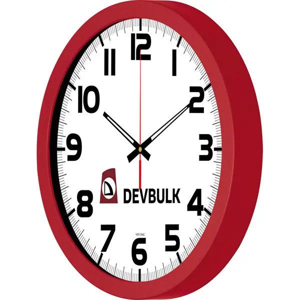 Plastik Duvar Saati V30-333-K - Plastik Duvar Saatleri | Baskı Seç