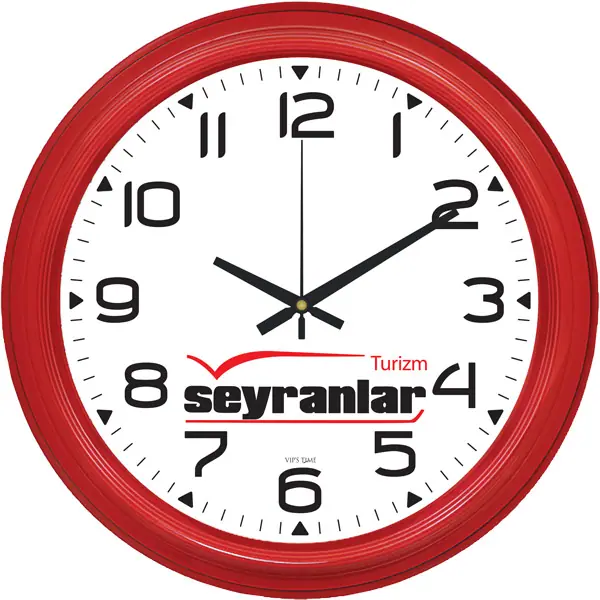 Plastik Duvar Saati V30-504-K - Plastik Duvar Saatleri | Baskı Seç