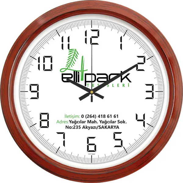Plastik Duvar Saati V30-551-AH - Plastik Duvar Saatleri | Baskı Seç