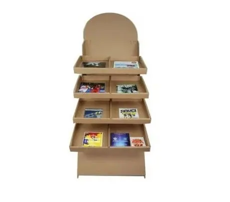 56x52x168 Beyaz Stand Çift Raflı - Standlar | Baskı Seç