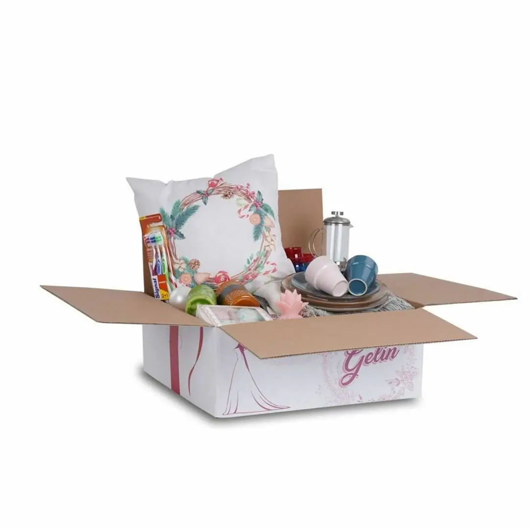 50x50x20 cm Çeyiz Taşıma Kolisi - Gelin - Çeyiz Taşıma Kutuları | Baskı Seç