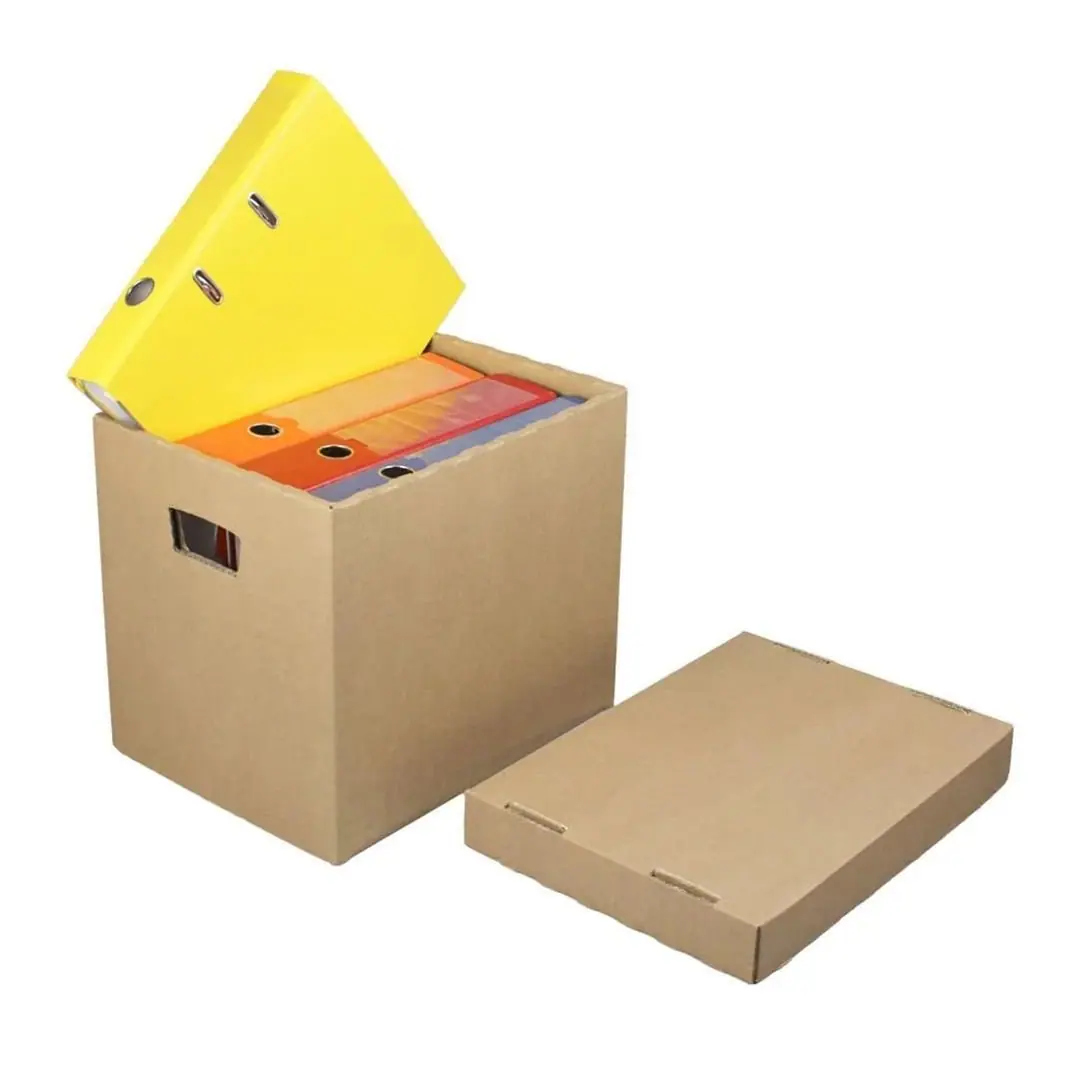 41x34x29,5 cm Esmer Arşiv Kutusu (Kutu + Kapak) - Dosya Arşiv Kutuları | Baskı Seç