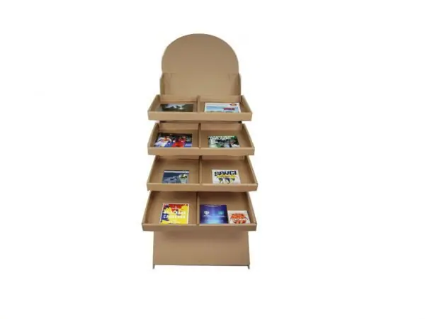 56x52x168 Esmer Stand Çift Raflı - Standlar | Baskı Seç