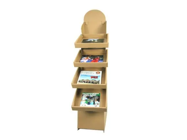 56x24,5x154 Esmer Stand Tek Raflı - Standlar | Baskı Seç