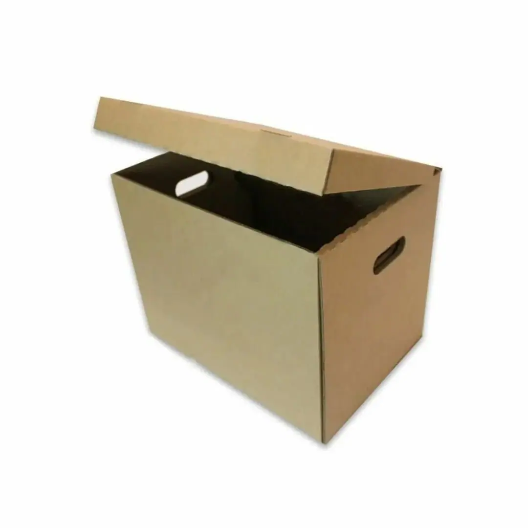 41x33x31 cm Kendinden Kapaklı Esmer Arşiv Kutusu - Dosya Arşiv Kutuları | Baskı Seç