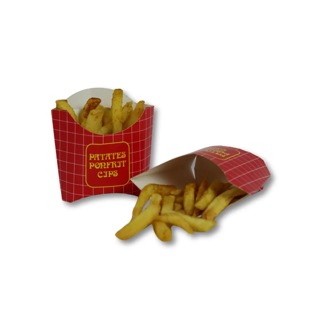 Kızarmış Patates Cips Kutusu - Küçük Boy - Gıda Kutuları | Baskı Seç