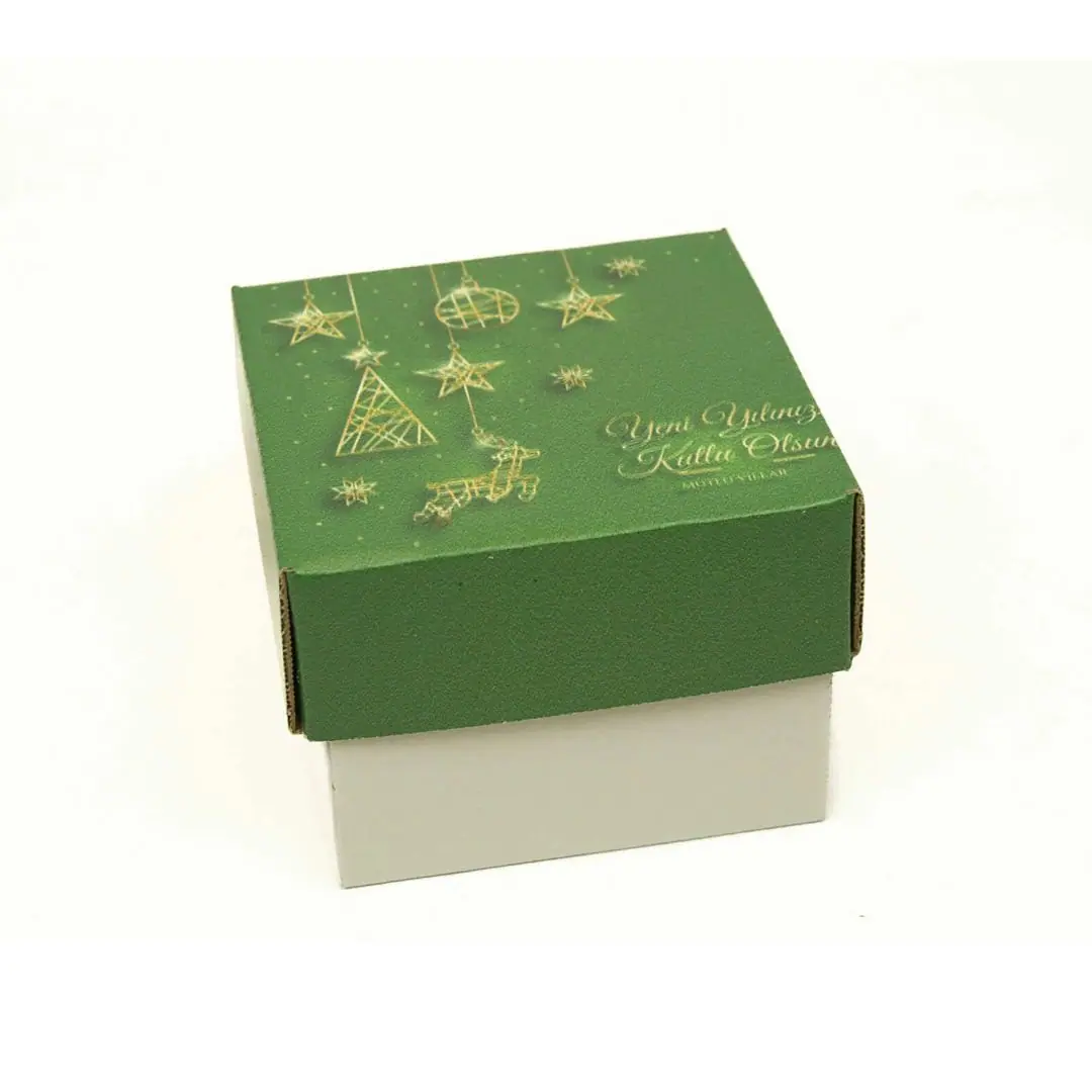 Yeni Yıl Hediye Kutuları 10x8,5x8,5 cm - Özel Günler | Baskı Seç
