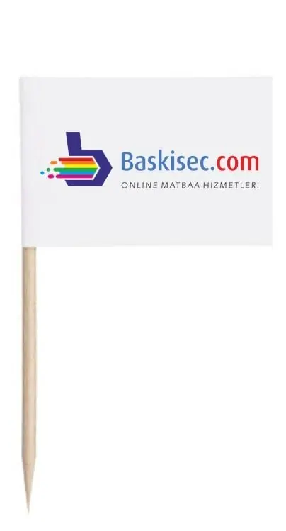 Baskılı Kürdan Bayrak - Kafe – Restoran Ürünleri