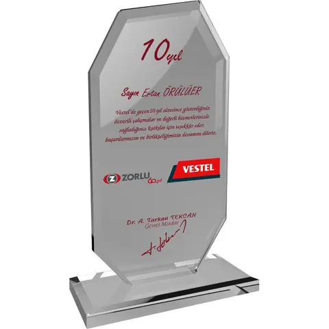 Kristal Plaket EKT-102-SFF - Kristal Plaketler