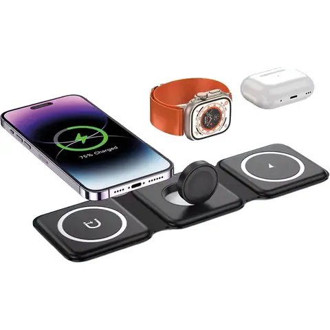 Wireless 3lü Şarj İstasyonu PWB-245-S görsel 2