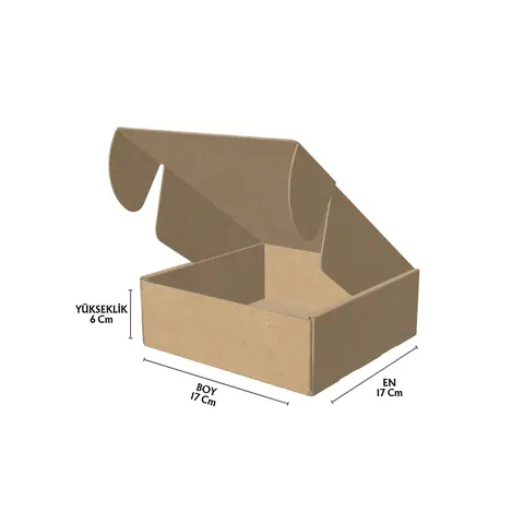 17x17x6 cm Kilitli E-Ticaret Kargo Kutusu - E-Ticaret Kutuları Online Sipariş