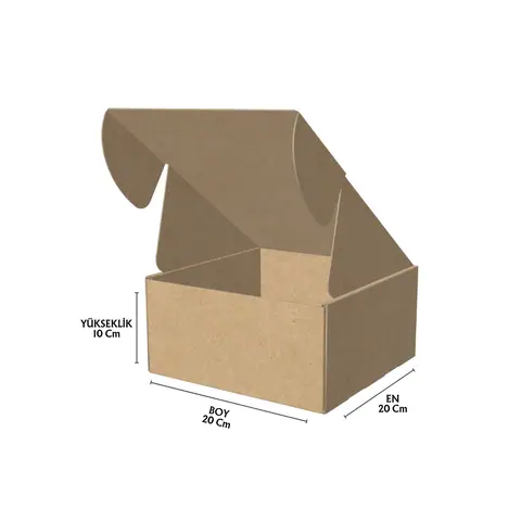 20x20x10 cm Kilitli E-Ticaret Kargo Kutusu - E-Ticaret Kutuları Online Sipariş