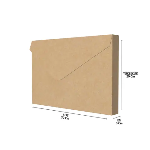 20x30x3 cm Karton Dosya Cebi - Özel Amaçlı Kutular