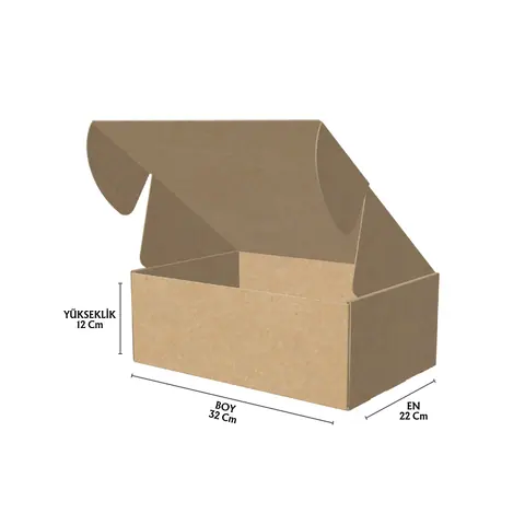 22x32x12 cm Kilitli E-Ticaret Kargo Kutusu - E-Ticaret Kutuları Online Sipariş