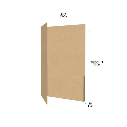 23x30x1 cm Karton Klasör - Özel Amaçlı Kutular