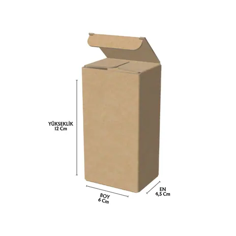 Dip Kilitli Karton Parfüm Kutusu 4,5x6x12 cm - E-Ticaret Kutuları Online Sipariş