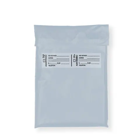 Gri Kurye Poşeti Düz 17x23 cm – 100 Adet - Kargo Poşetleri Online Sipariş