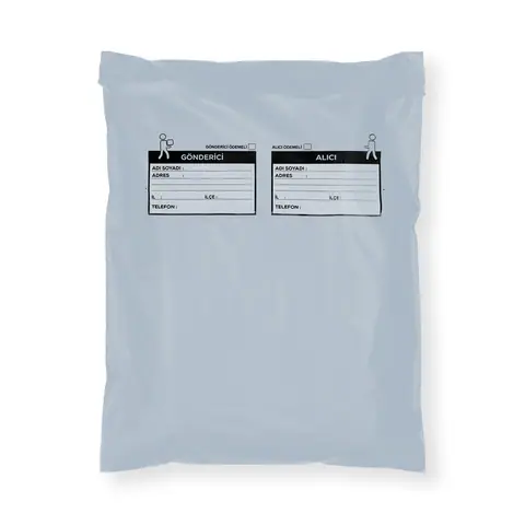 Gri Kurye Poşeti Düz 35x45 cm – 100 Adet - Kargo Poşetleri Online Sipariş