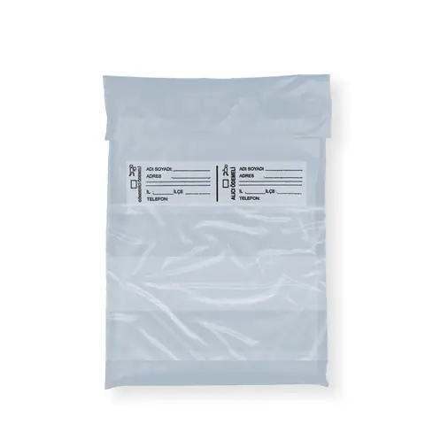 Gri Teslimat Poşeti Fatura Cepli 17x23 cm – 100 Adet - Kargo Poşetleri Online Sipariş