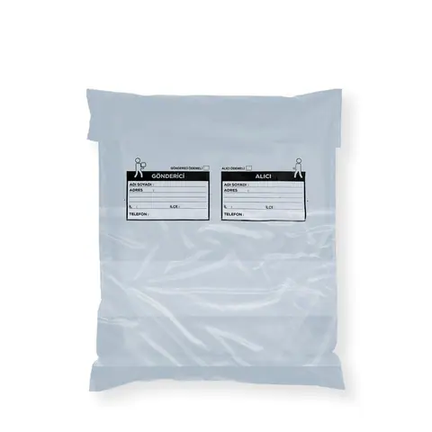 Gri Teslimat Poşeti Fatura Cepli 24x30 cm – 100 Adet - Kargo Poşetleri Online Sipariş