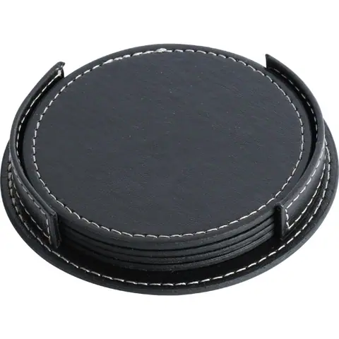 Deri Bardak Altlığı D-3820-S - Masaüstü Organizer