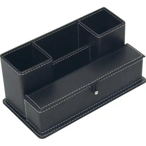 Deri Masaüstü Organizer D-3139 görsel 2