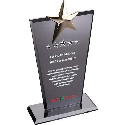 Kristal Plaket EKT-128-FM - Kupa ve Plaketler Online Sipariş