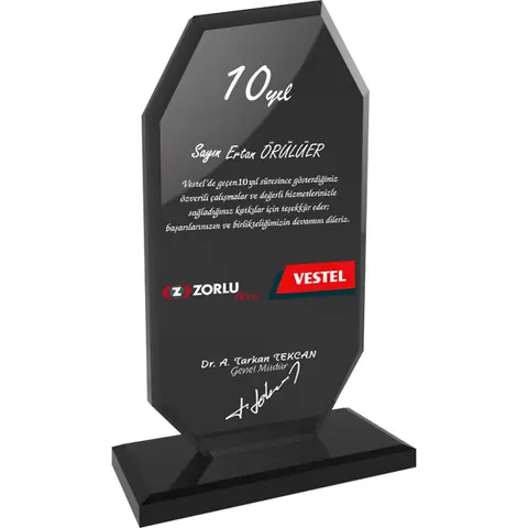 Kristal Plaket EKT-102-FM - Kristal Plaketler Online Sipariş