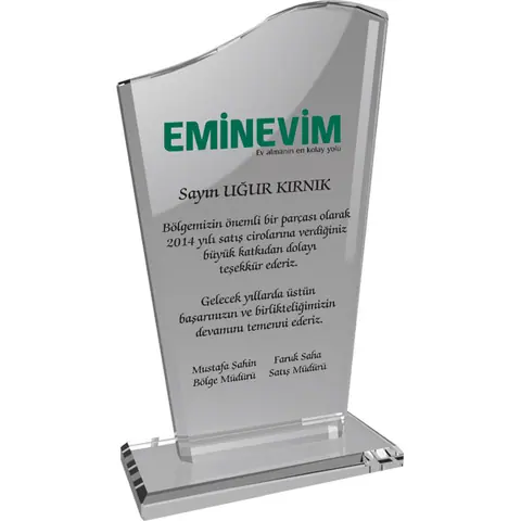 Kristal Plaket EKT-108-ŞF - Kristal Plaketler Online Sipariş