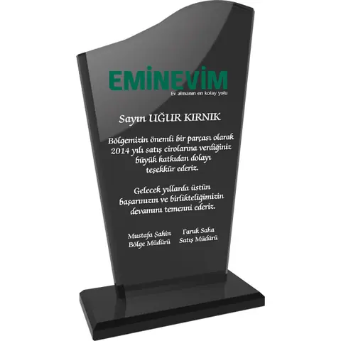 Kristal Plaket EKT-108-FM - Kristal Plaketler Online Sipariş