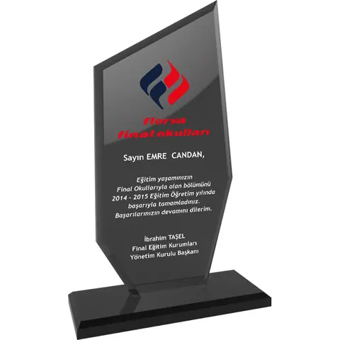 Kristal Plaket EKT-275-FM - Kristal Plaketler Online Sipariş