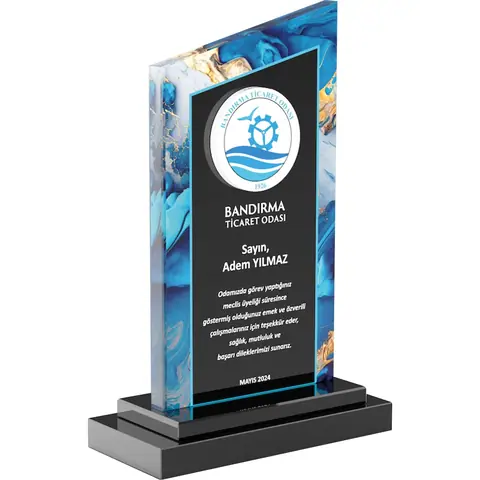 Kristal Plaket EKT-790 - Kupa ve Plaketler